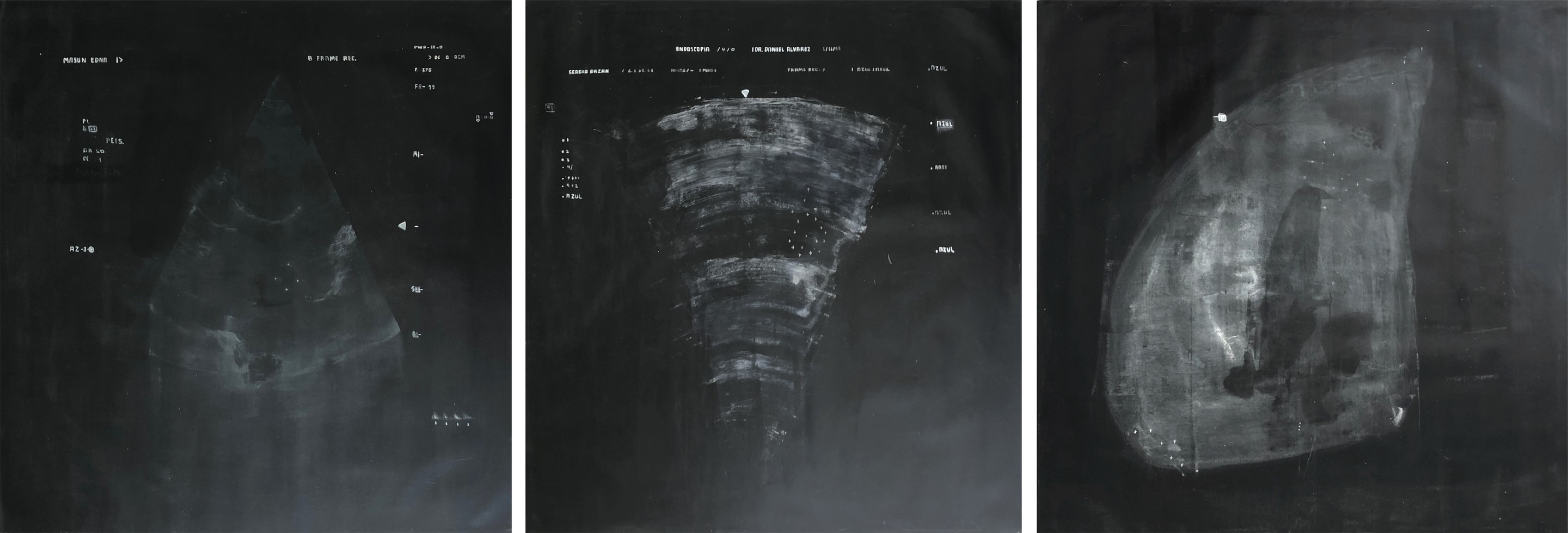 Sergio Bazan, The black series, Triptych Sergio Bazan, The black series, Triptych