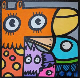 Peinture, Animal Cube, Kev Munday