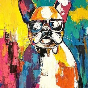 Painting, Bulldog Swagger, Emilio Rojas