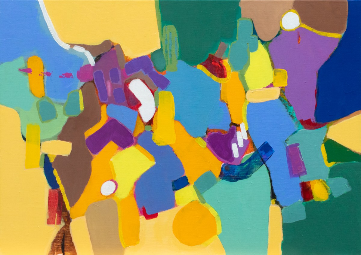 Jacqueline Faubert, Spring 2 - Abstraction colorée Jacqueline Faubert, Spring 2 - Abstraction colorée