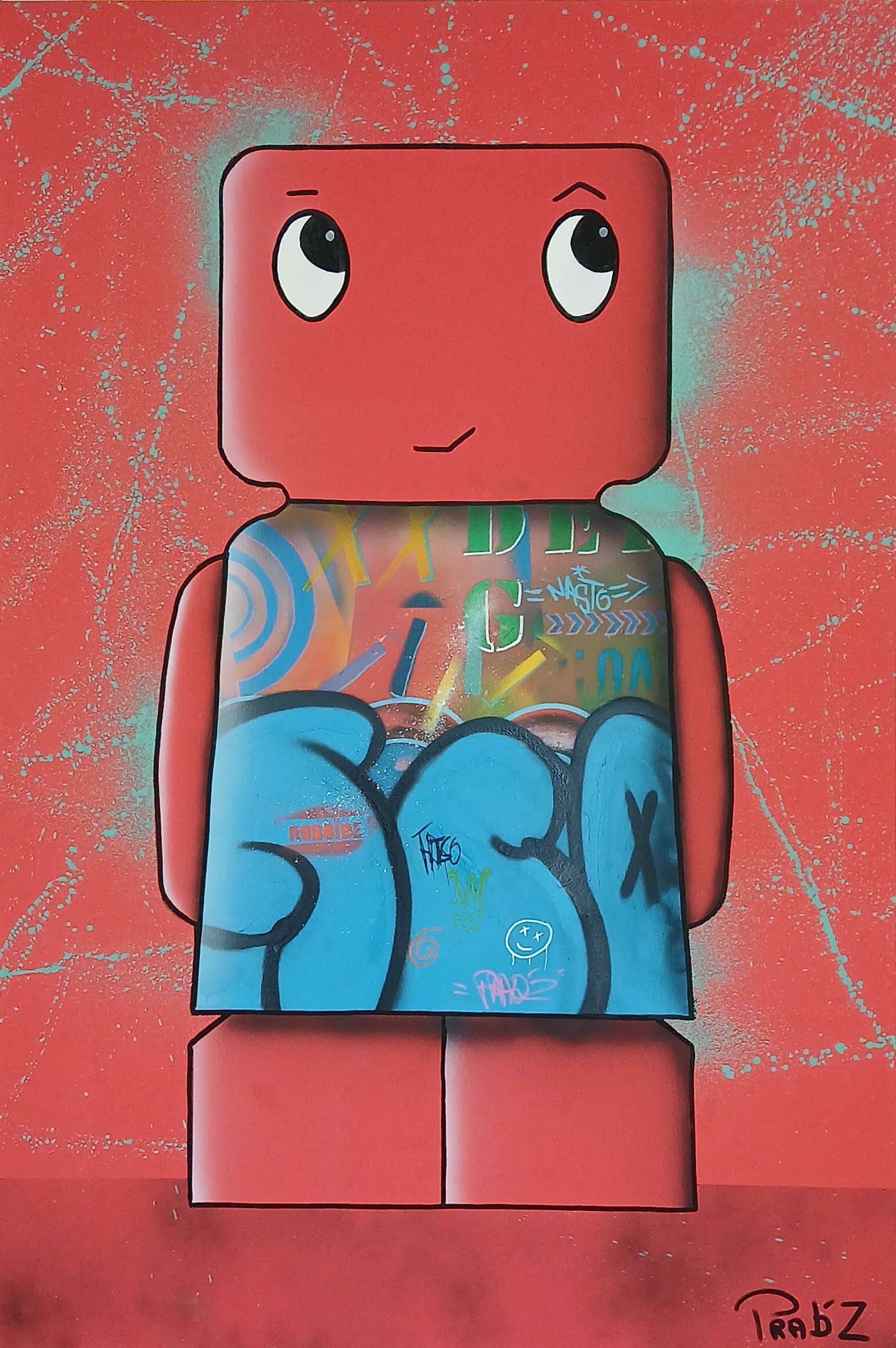PRAB'Z, Roboïde rouge L PRAB'Z, Roboïde rouge L