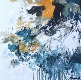 Gemälde, Snowy track, Pol Ledent