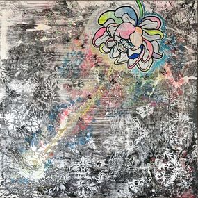 Gemälde, Flower of Metamorphosis: Between Chaos and Light, David Cintract