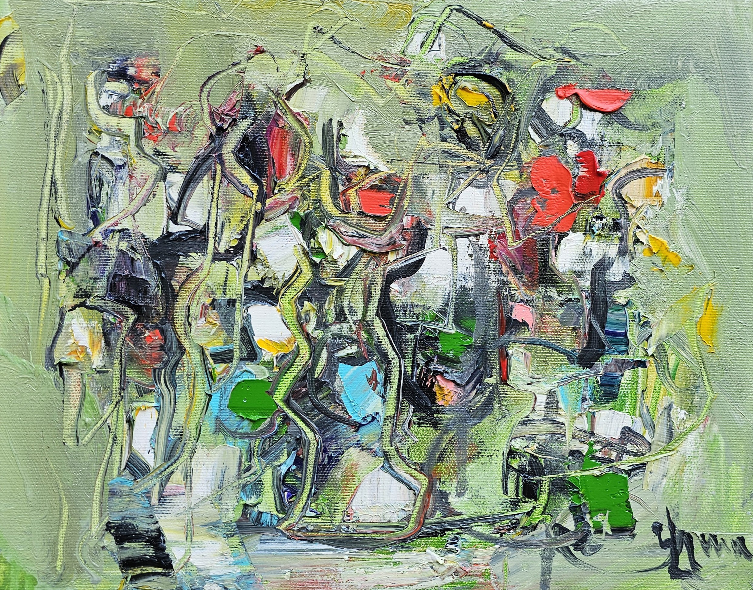 Vlas Ayvazyan, Abstract Burst of Colors Vlas Ayvazyan, Abstract Burst of Colors