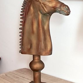 Sculpture, Le Cavalier d'Arson 60 cm Effet bronze, Arson
