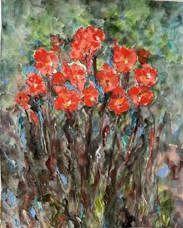 Painting, Canna lilies, Isabelle Hirtzig