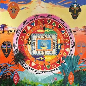 Gemälde, Tanka africaine, Eric Guillory