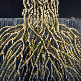 Gemälde, Manglar azul, Fabiola Cornejo