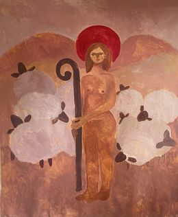 Painting, Lord is my shepherd, Dasha Pogodina