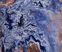 Painting, Electric Blue, Monica Tangen