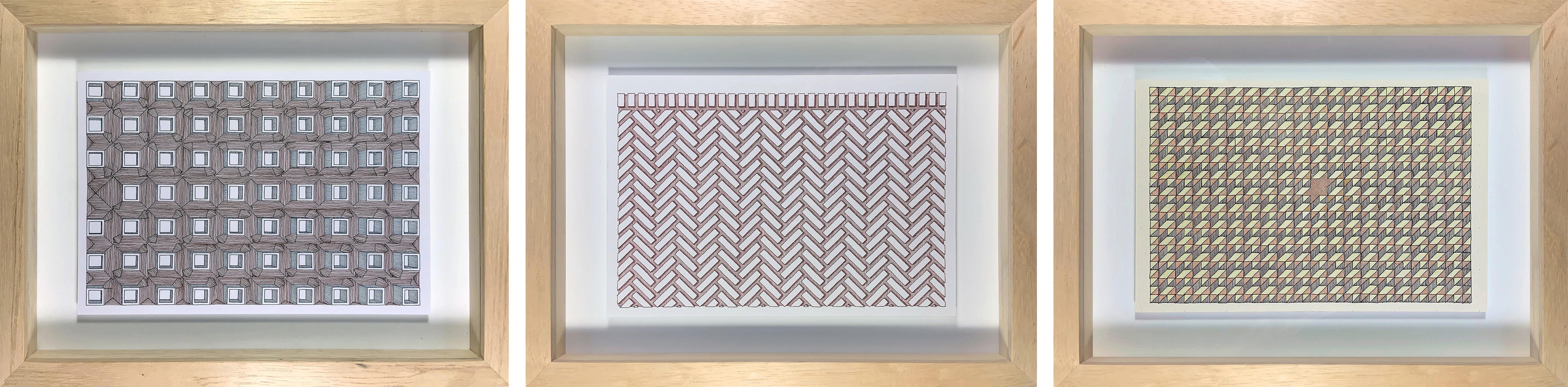 Rodrigo Spinel, Plano Bloques, Espiga, Bloques. Framed Rodrigo Spinel, Plano Bloques, Espiga, Bloques. Framed