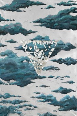 Painting, Shattered Reflections: Between the Clouds - Love in era of instability, Irina Petrova