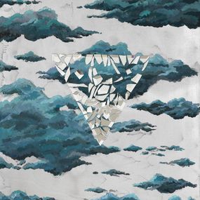 Gemälde, Shattered Reflections: Between the Clouds - Love in era of instability, Irina Petrova