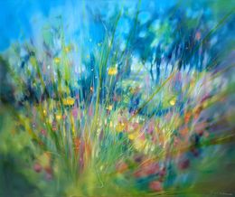 Peinture, Chaos in the Meadow, Gill Bustamante