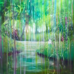 Gemälde, Green Emanation, Gill Bustamante