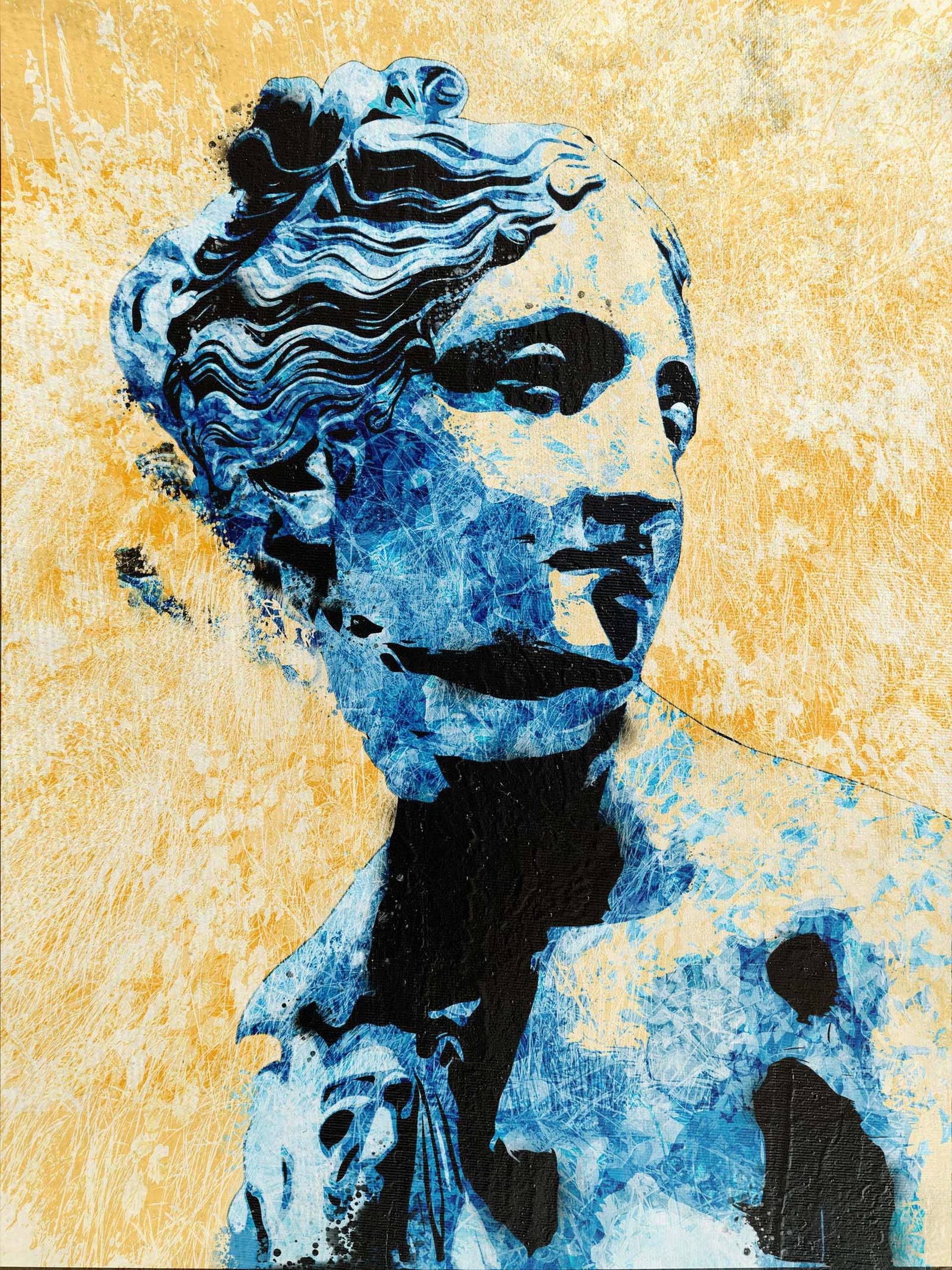 Dario Moschetta, Portrait Blue Icon Pop - Italian School NSWE Dario Moschetta, Portrait Blue Icon Pop - Italian School NSWE