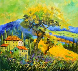 Painting, Summer in Tuscany, Pol Ledent