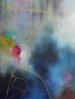 Painting, A Study in Blue 1, Sharon Grimes