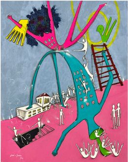 Painting, Allegory 8, Ouisam Melhem