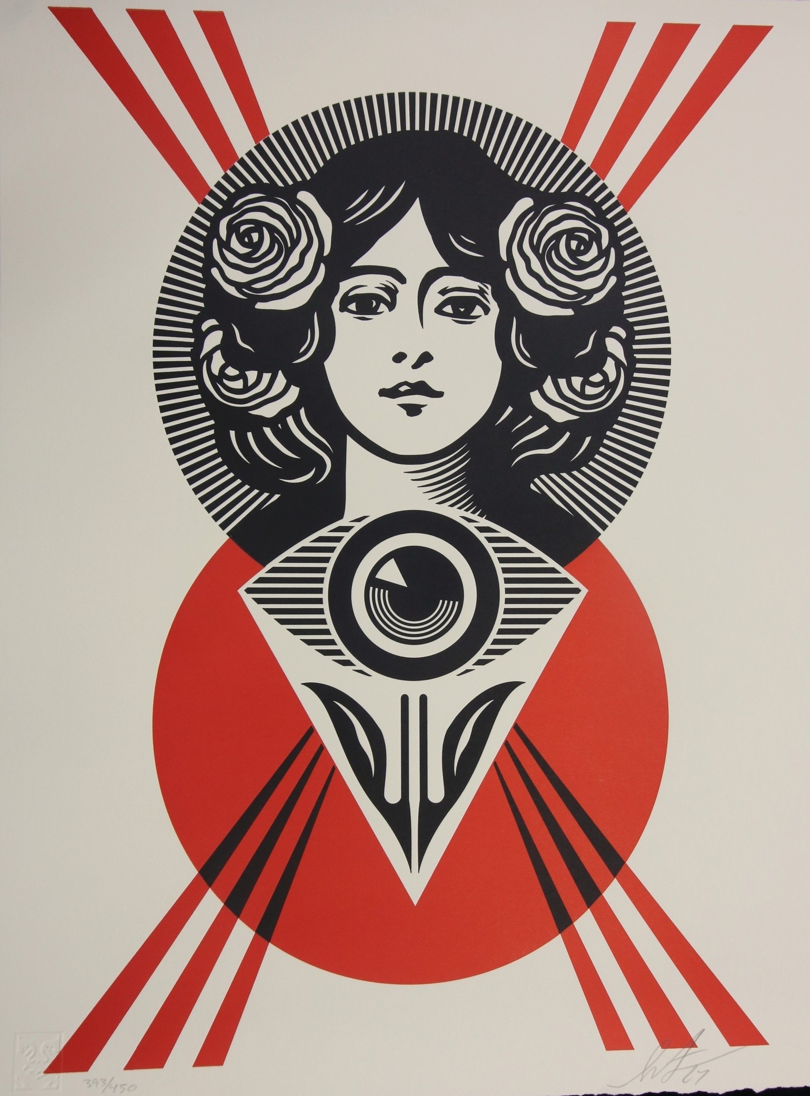 Shepard Fairey (Obey), Third Eye Open Letterpress Shepard Fairey (Obey), Third Eye Open Letterpress