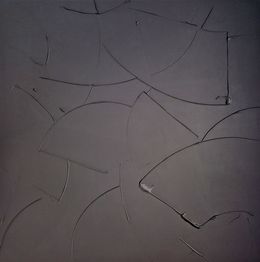 Gemälde, Monochrome noir A15, Sandrine Hartmann