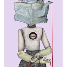 Gemälde, The Tea Guardian, Allison M. Low