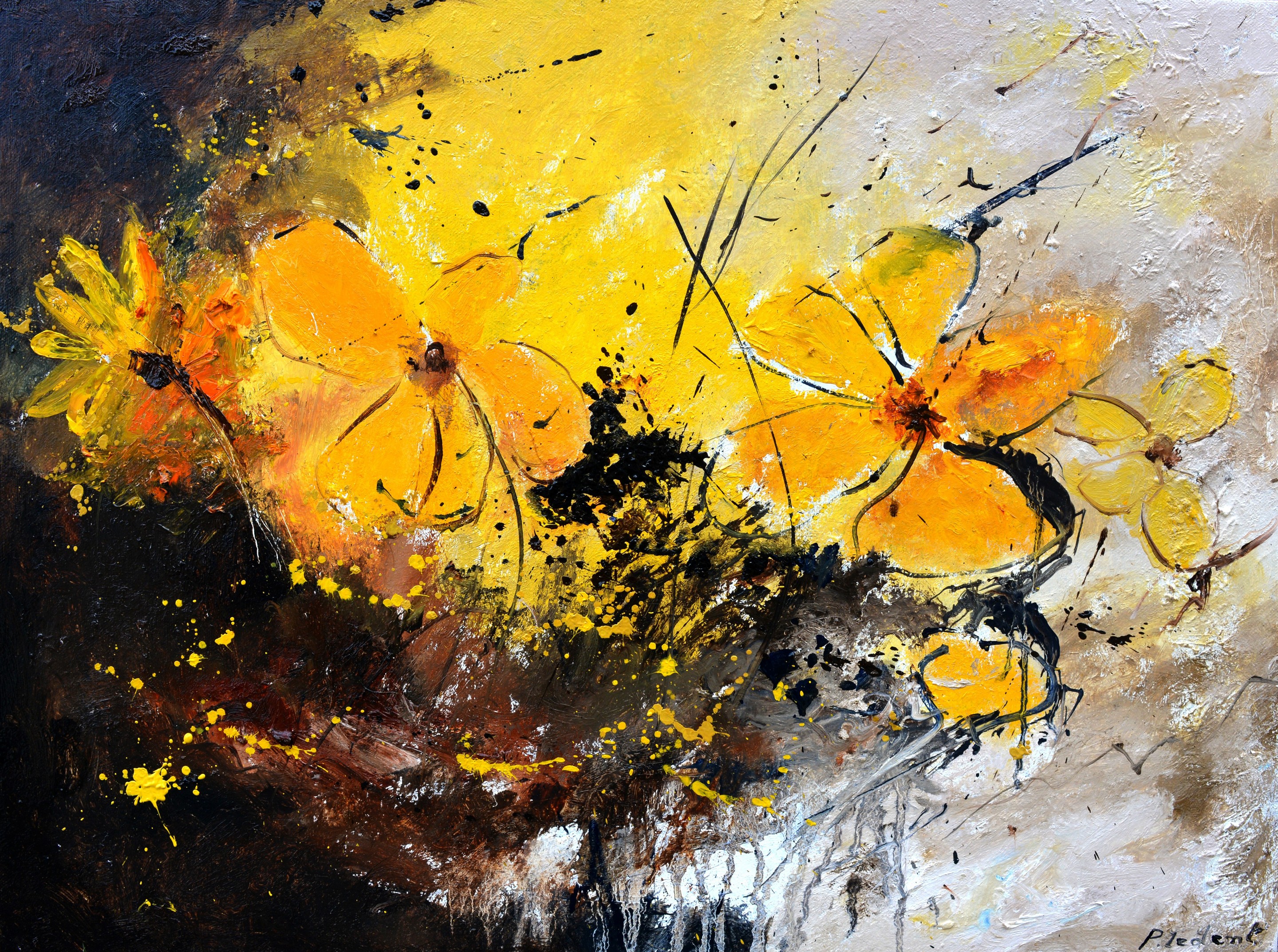 Pol Ledent, Yellow still life Pol Ledent, Yellow still life