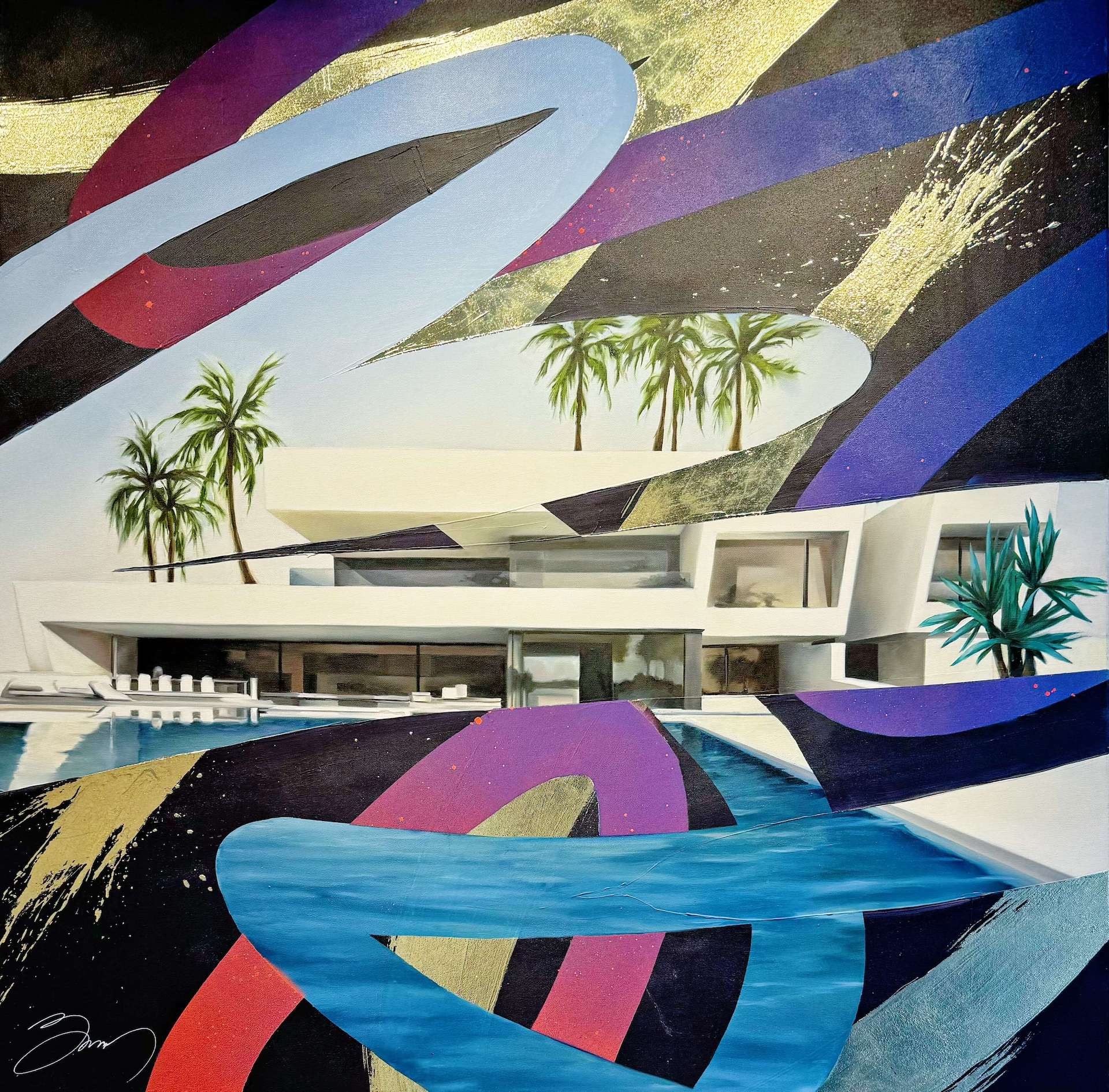 Damien Bassez, Architecture in golden line Damien Bassez, Architecture in golden line