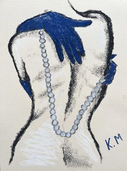Dessin, Blue Touch, Kristina Mallen