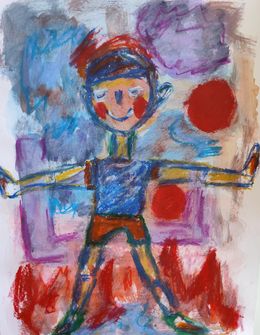 Painting, Enjoying a carefree childhood, Natalya Mougenot