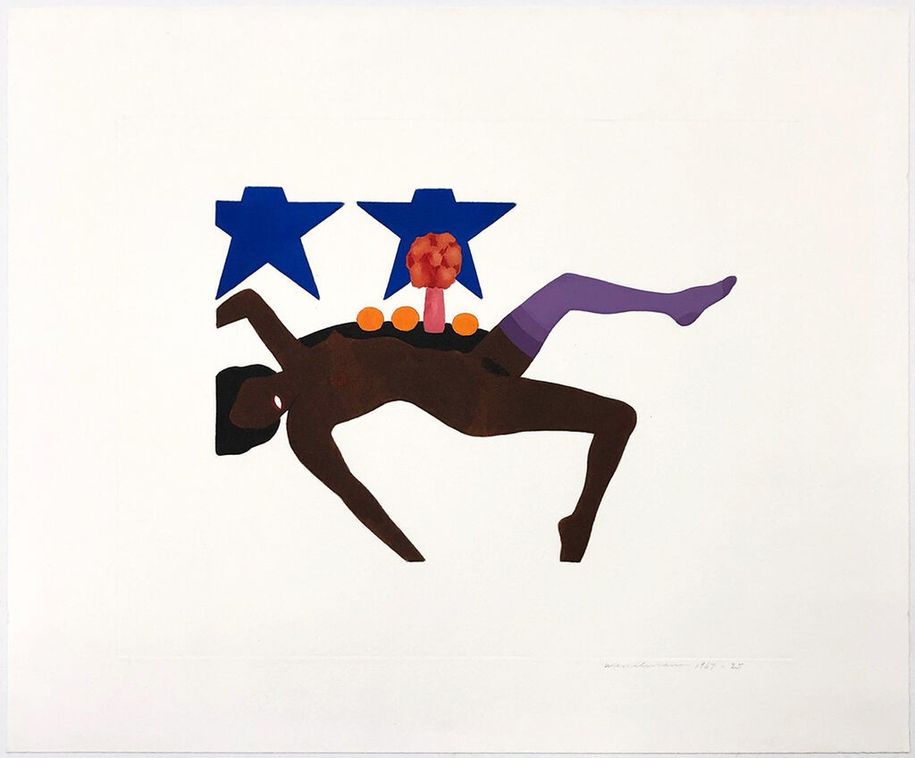 Tom Wesselmann, Embossed Nude (unique hand painted on paper) Tom Wesselmann, Embossed Nude (unique hand painted on paper)