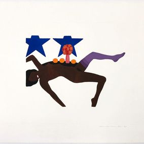 Painting, Embossed Nude (unique hand painted on paper), Tom Wesselmann