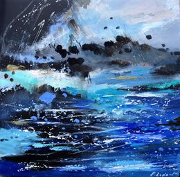 Painting, The grotto of Neptune, Pol Ledent