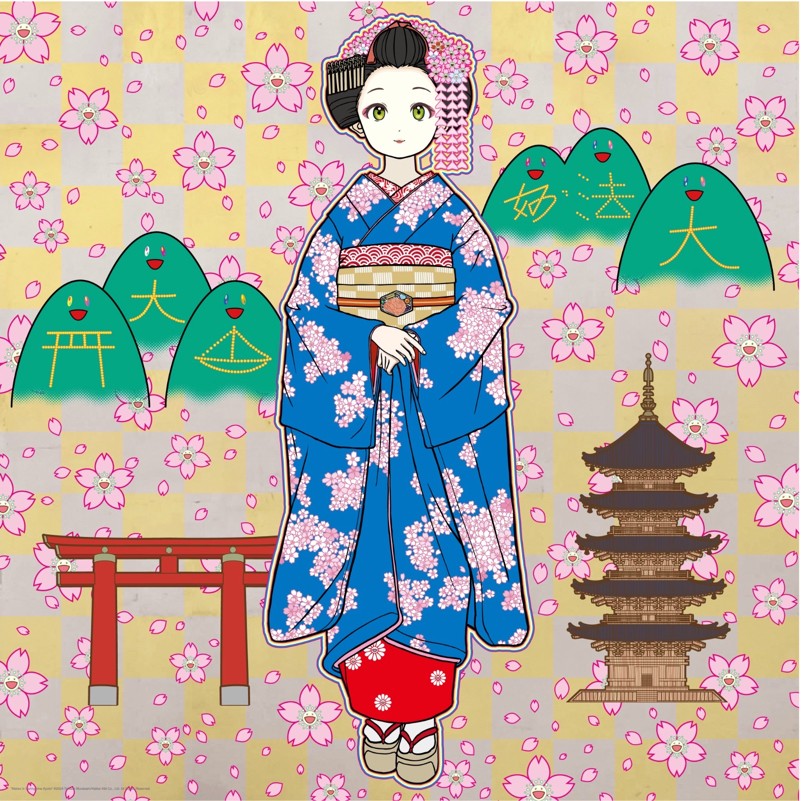 Takashi Murakami, Maiko in Springtime Kyoto Takashi Murakami, Maiko in Springtime Kyoto
