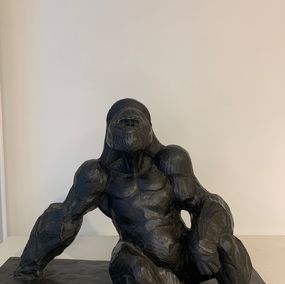 Sculpture, Gorille assis, Jean-Baptiste Vendamme