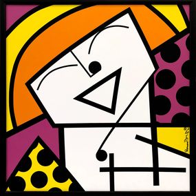 Painting, Japanese Smile (original painting), Romero Britto