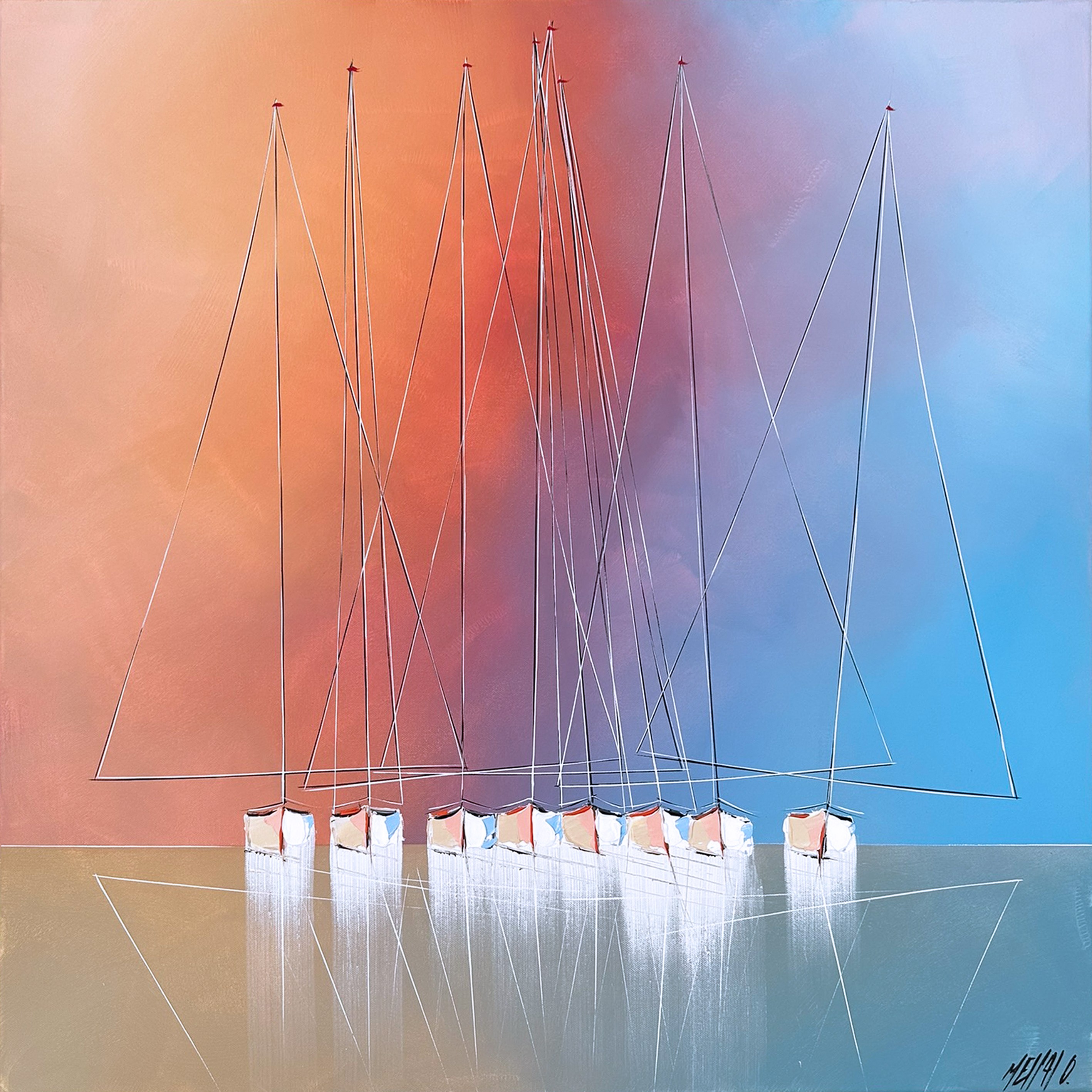 Olivier Messas, Les reflets du ciel et de la mer... (Esprit voile 2024) Olivier Messas, Les reflets du ciel et de la mer... (Esprit voile 2024)