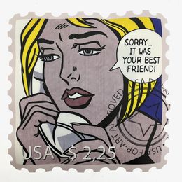 Sculpture, Luxury Stamp - Roy Lichtenstein, Ad Van Hassel