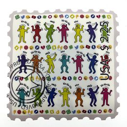 Sculpture, Luxury Stamp - Haring Communications (white), Ad Van Hassel