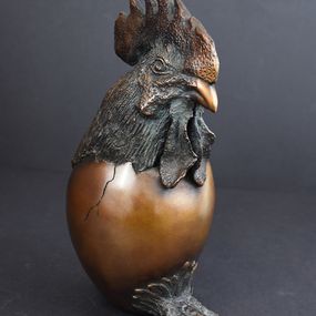 Sculpture, L’Œuf-Coq, Maïté Martinez