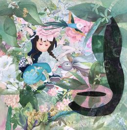 Gemälde, Falling into the Sea of Flowers, Xiao Ying Chen