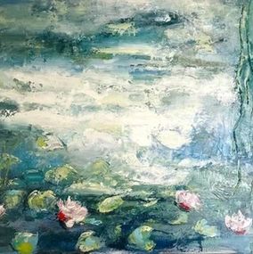 Painting, Les Nymphéas revisités, Catherine Cauvin