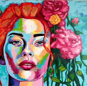 Painting, Rose, Christina Arebratt