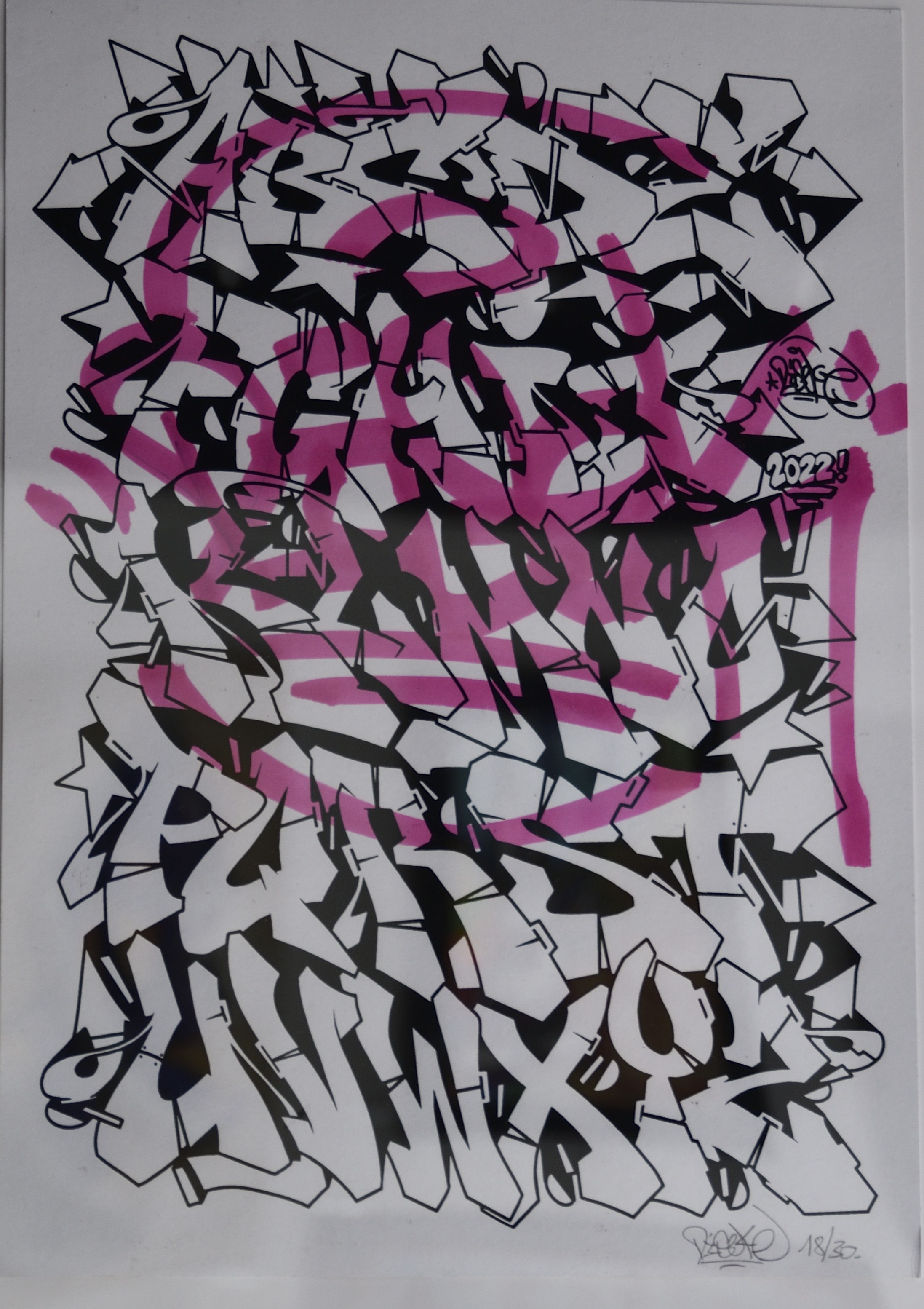 Disek, Alphabet N&B Tag rose Disek, Alphabet N&B Tag rose