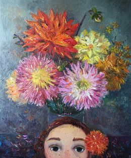 Peinture, The missing flower, Galya Popova