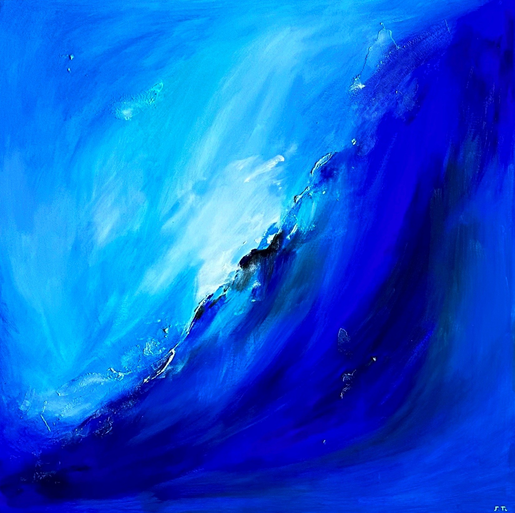 Jane Ti, Ocean's Embrace: A Majestic Blue Vista Jane Ti, Ocean's Embrace: A Majestic Blue Vista