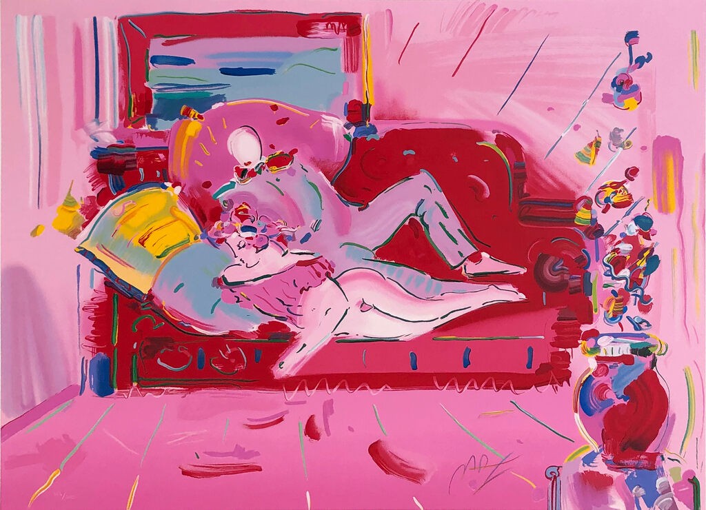 Peter Max, Dega & Woman (large hand signed serigraph) Peter Max, Dega & Woman (large hand signed serigraph)