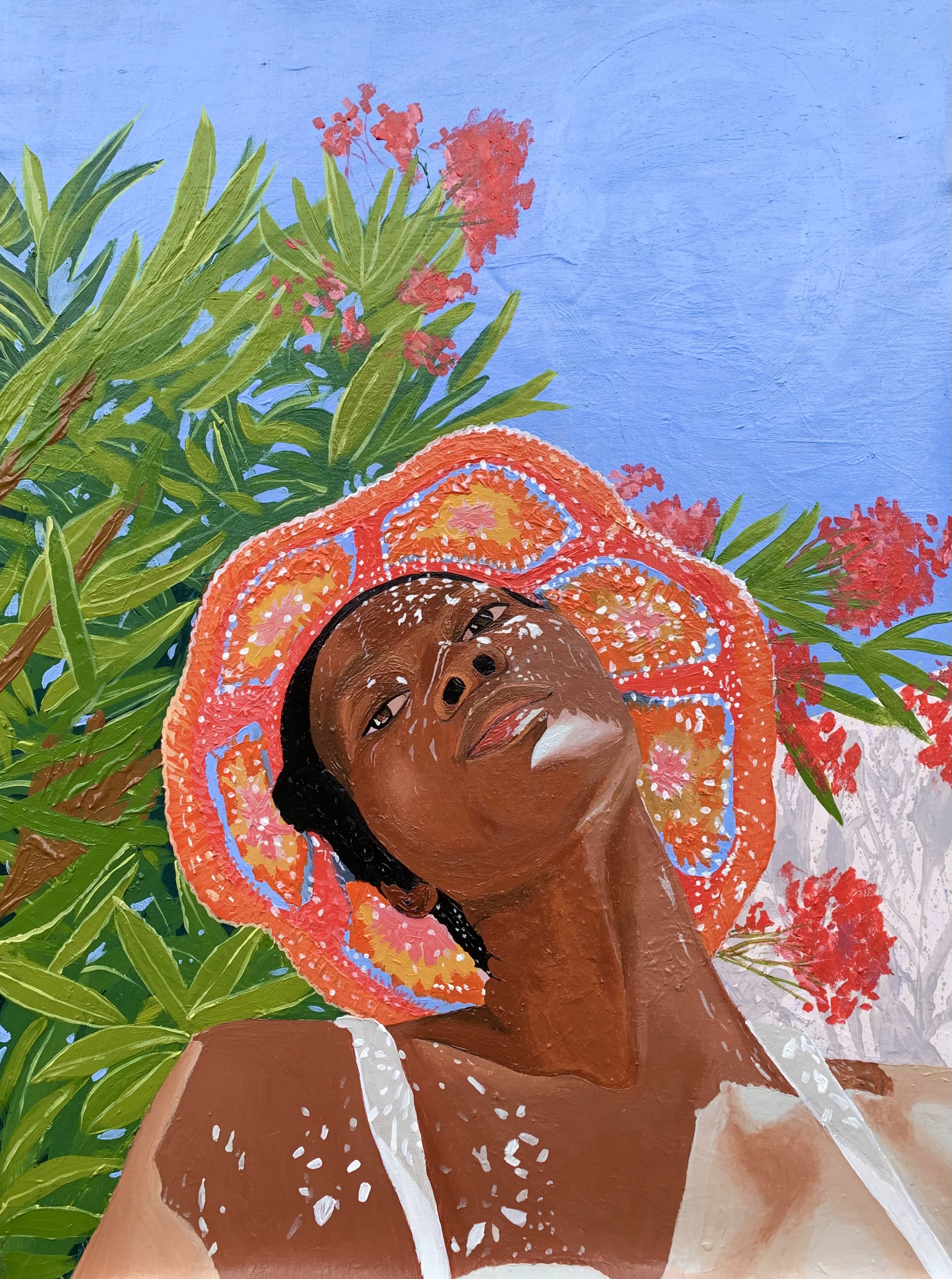 Samson Adetunji, Sun-Kissed - 21st Century Contemporary, Figurative, Nature, Women, Landscape Samson Adetunji, Sun-Kissed - 21st Century Contemporary, Figurative, Nature, Women, Landscape