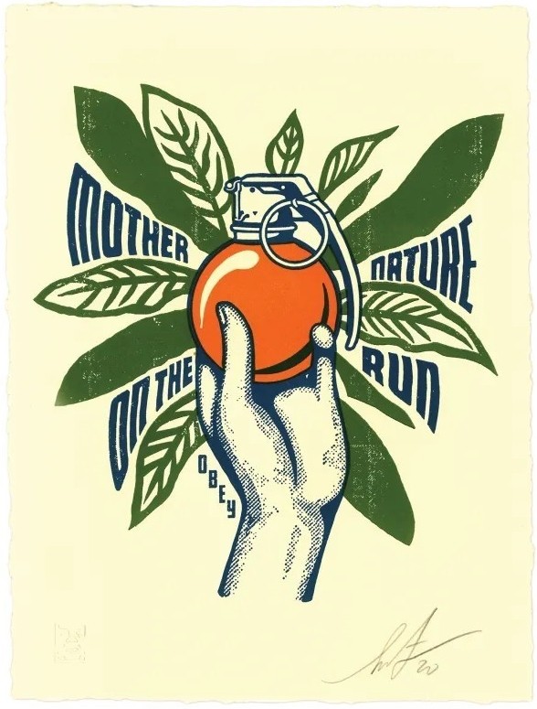 Shepard Fairey (Obey), Mother Nature Shepard Fairey (Obey), Mother Nature