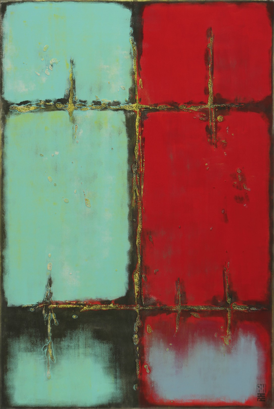 Ronald Hunter, Red over Turquoise Ronald Hunter, Red over Turquoise